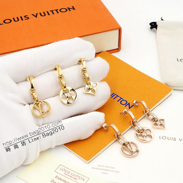 Louis Vuitton新款飾品 路易威登Crazy in Lock耳環套裝 LV字母耳釘耳吊  zglv1959